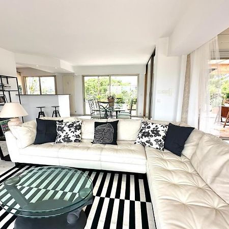 Panoramic Sea View Penthouse With Jacuzzi And 450 Sqm Terrace Apartment อองทีบส์ ภายนอก รูปภาพ